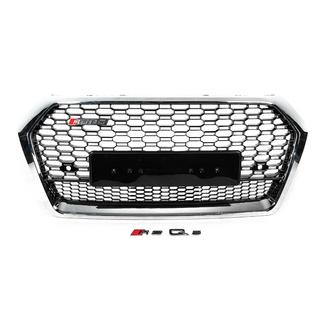 RSQ-Style frontgrill utan logotyp (2017-2020, svart med krom) foto 1