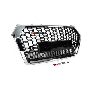 RSQ-Style frontgrill utan logotyp (2017-2020, svart med krom) foto 3