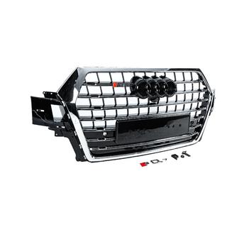 Frontgrill SQ-Style V-2 (2015-2019, svart med krom) foto 3