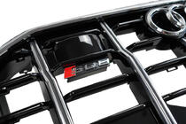 Audi Q8 2018– Frontgrill SQ-Style (2018-2023, svart med krom) foto 6