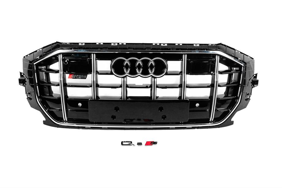 Audi Q8 2018– Frontgrill SQ-Style (2018-2023, svart med krom) Image