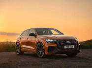 Audi Q8 2018– Främre grill SQ-Style (2018-2023, svart) foto 6