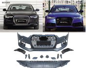 Audi A6 C7 2011–2017 Främre stötfångare med svart RS6-Style grill (2011-2014) foto 2
