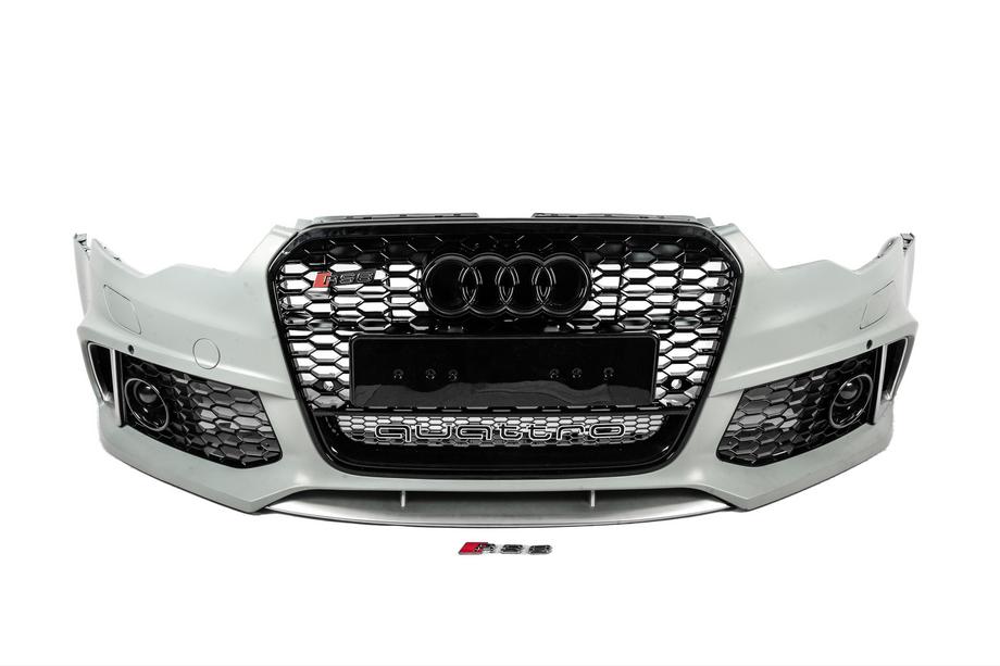 Audi A6 C7 2011–2017 Främre stötfångare med svart RS6-Style grill (2011-2014) Image