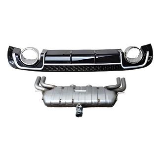 Bakre diffuser med avgasutblås V-2 (för S/S-Line, 2012-2020) Audi A3 2012–2020