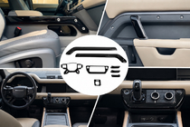 Land Rover Defender 2019– Svarta instrumentpanelslister foto 1