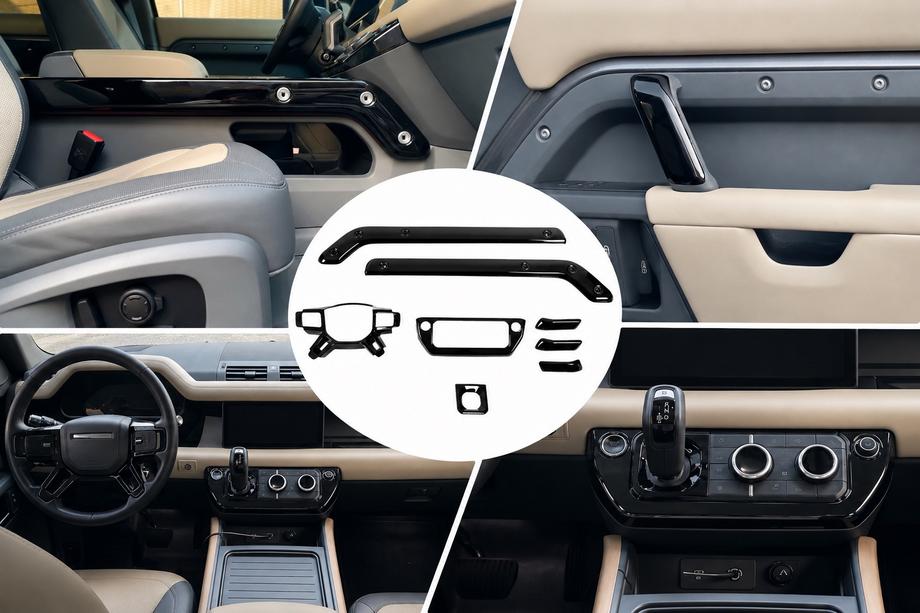 Land Rover Defender 2019– Svarta instrumentpanelslister Image