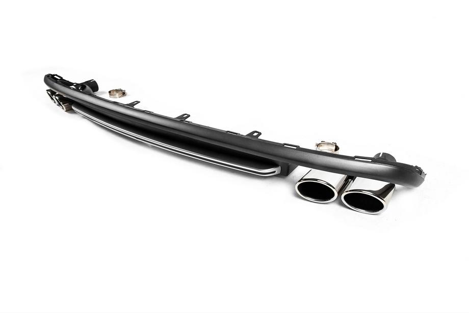 Audi A6 C7 2011–2017 Bakre diffuser med avgasutblås RS-Style V-2 (2011-2014) Image