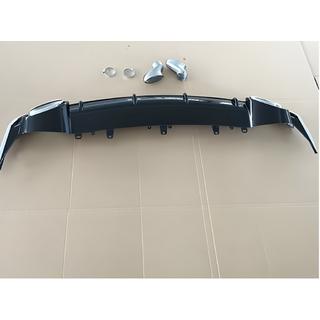 Bakre diffuser med avgasändrör RS-Style V-2 (2014-2017) Audi A6 C7 2011–2017 foto 2