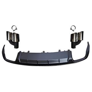 Bakre diffuser med avgasutblås RS-Style V-3 (2014-2017) Audi A6 C7 2011–2017