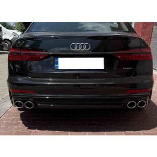 Bakre diffusor med avgasändrör S-Style (för S / S-Line) Audi A6 C8 2018–2025 foto 1