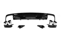 Audi A6 C8 2018–2025 Bakre diffuser med avgasutblås S-Style (för Base) foto 4