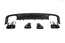 Audi A6 C8 2018–2025 Bakre diffuser med avgasutblås S-Style (för Base) foto 5