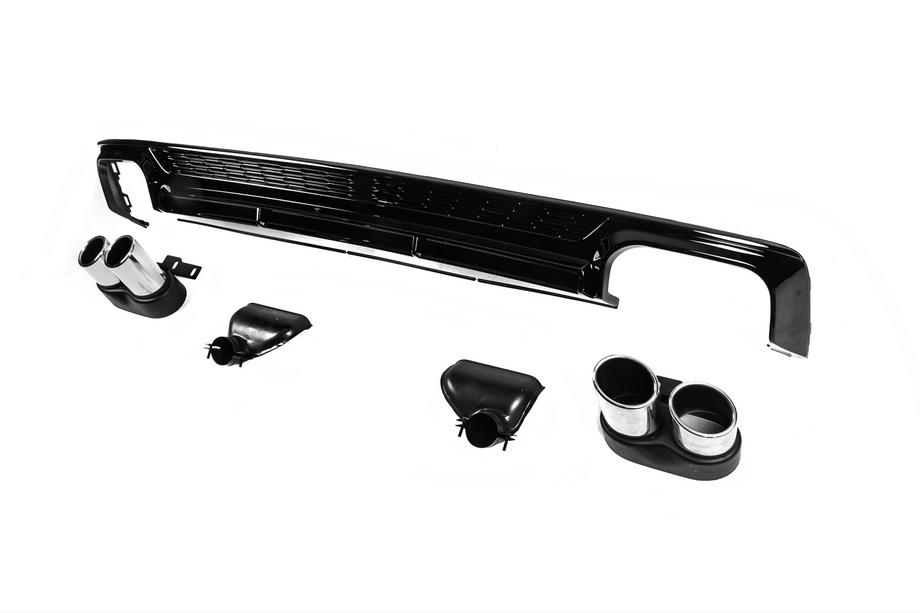 Audi A6 C8 2018–2025 Bakre diffuser med avgasutblås S-Style (för Base) Image