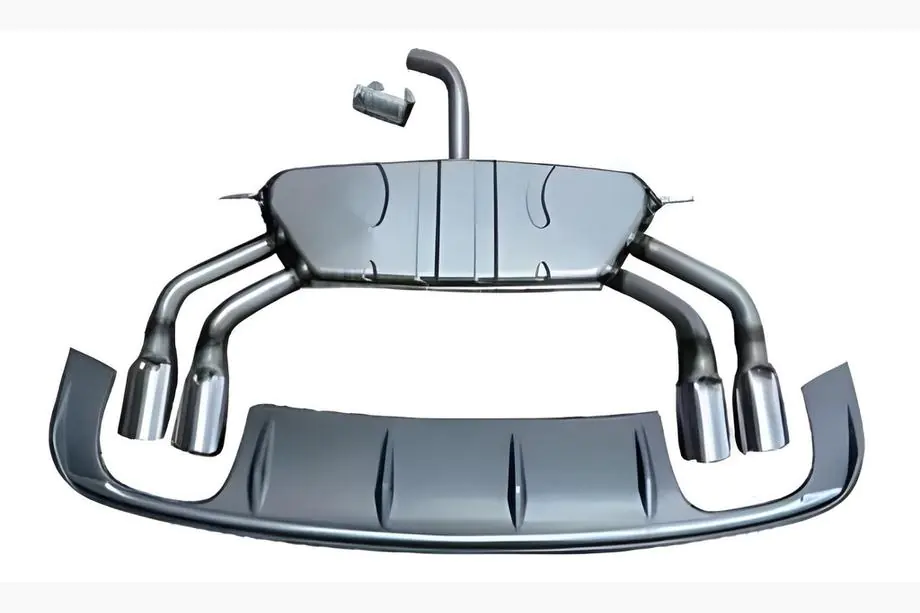 Audi A3 2012–2020 Bakre diffuser med avgasändrör (för S/S-Line, 2012-2016) Image