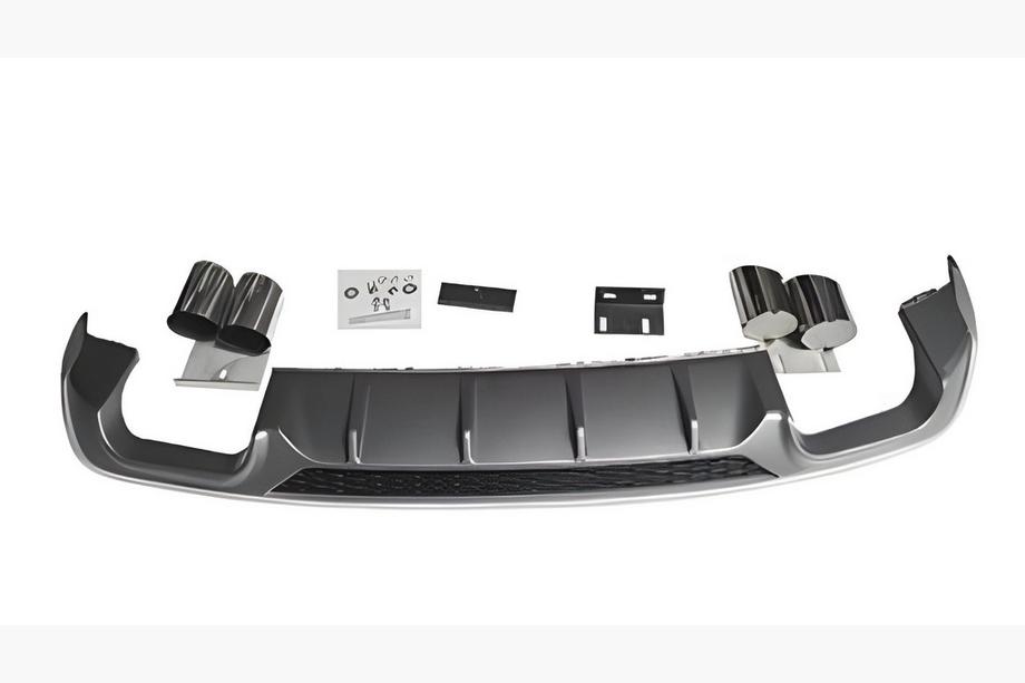 Audi A3 2012–2020 Bakre diffuser med avgasändrör V-2 (för S/S-Line, 2016-2020) Image