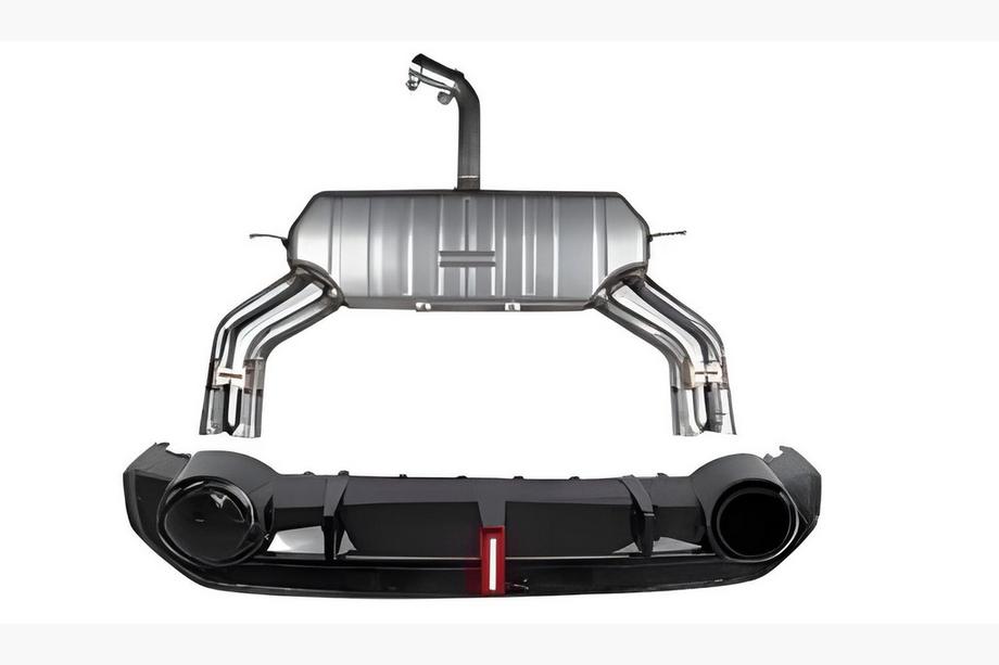 Audi A3 2020– Bakre diffuser med RS-Style avgasändrör Image