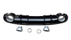 Audi A4 B9 2015–2024 Bakre diffuser S-Style (2015-2019, mattsvart) foto 1