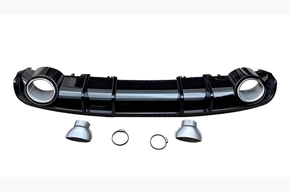 Audi A4 B9 2015–2024 Bakre diffuser S-Style (2015-2019, mattsvart) Image