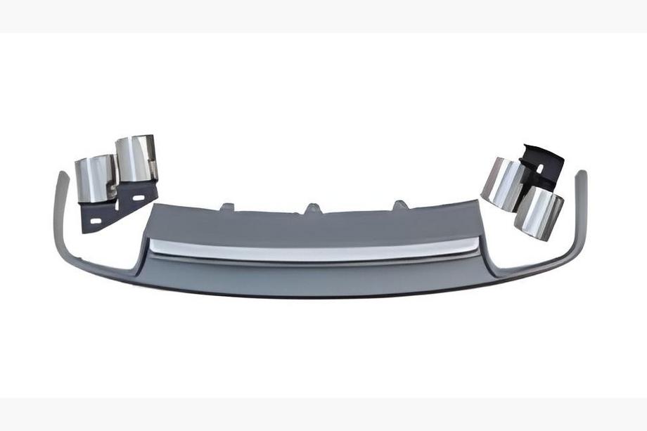 Audi A4 B8 2007–2015 Bakre diffuser med avgasändrör S-Style (2007-2011) Image