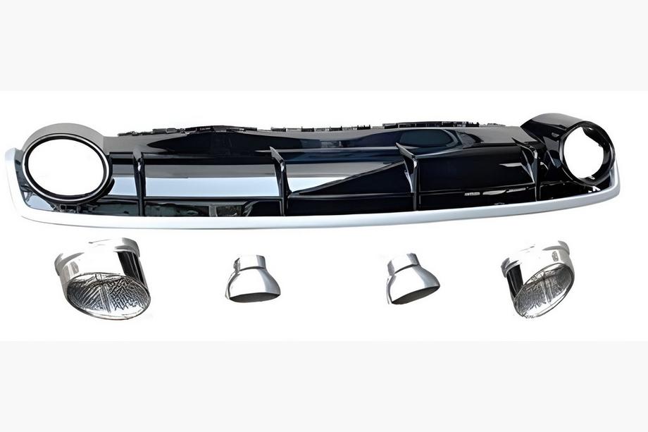 Audi Q7 2015–2026 Bakre diffuser med avgasändrör QRS-Style (Sport, 2015-2019) Foto 1
