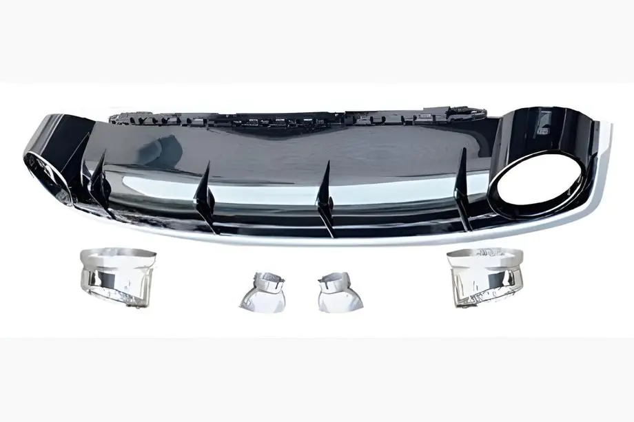 Audi Q7 2015–2026 Bakre diffuser med avgasändrör QRS-Style (Normal, 2015-2019) Foto 1