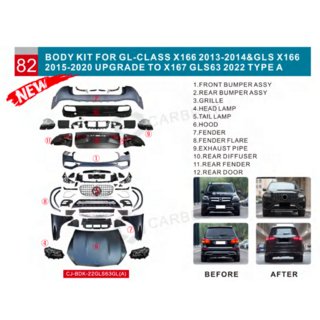 Facelift-ombyggnadssats från X166 till GLS63 X167 (Type-A)