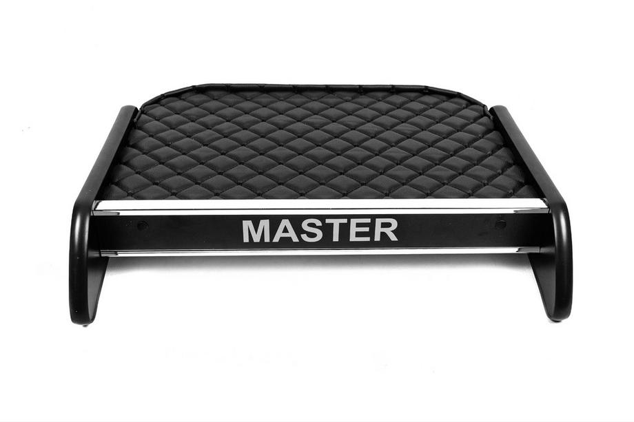 Renault Master 2011–2023 Instrumentbrädshylla (svart med svart söm) Image