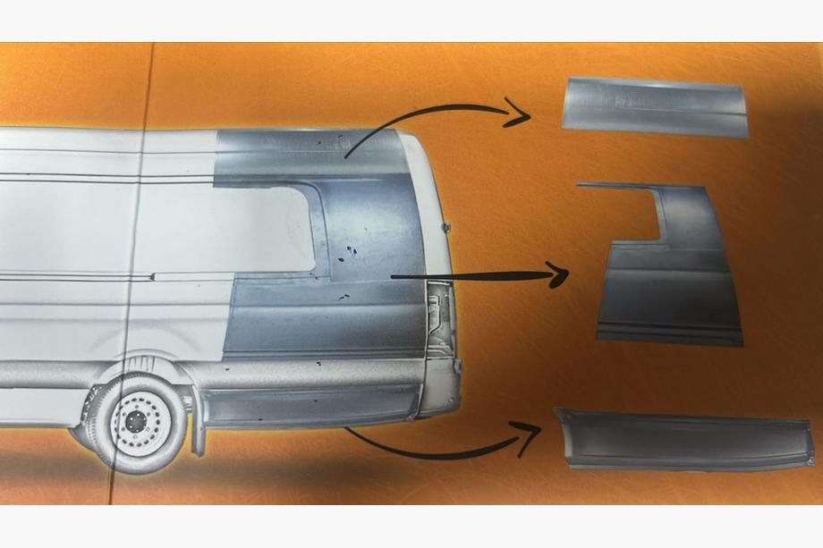 Mercedes Sprinter W907/W910 2018– Karossförlängningssats Bakre del Foto 40