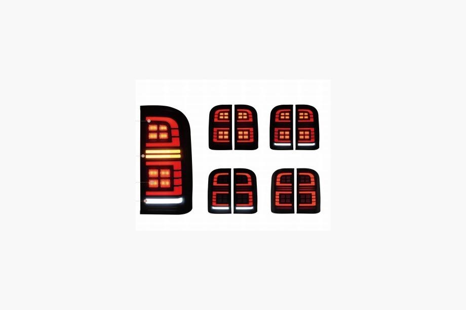 Nissan Patrol Y61 1997–2011 Baklyktor Smoke Black LED (1999-2004, 2 st) Image