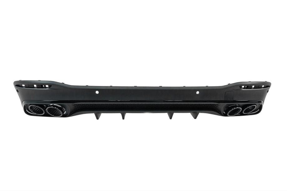 Mercedes GLS X167 2019– Bakre diffuser med avgasutblås, svart (GLS53-design) Image