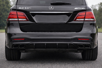 Mercedes GLE/ML class W166 2011–2018 Bakre diffuser till GLE (GLE63 Black-design) foto 1