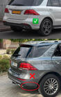 Mercedes GLE/ML class W166 2011–2018 Bakre diffuser till GLE (GLE63 Black-design) foto 3