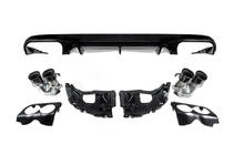 Mercedes E-class coupé C238 2016–2024 Bakre diffuser Black med avgasutblås Black (AMG53-design) foto 3