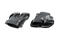 Mercedes C-class W205 2014–2021 Bakre diffuser med avgasändrör, svart (C63 design 2018-2021) foto 7