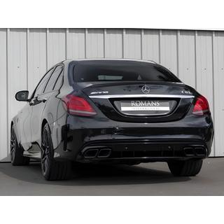 Bakre diffuser med avgasändrör, svart (C63 design 2018-2021) foto 1