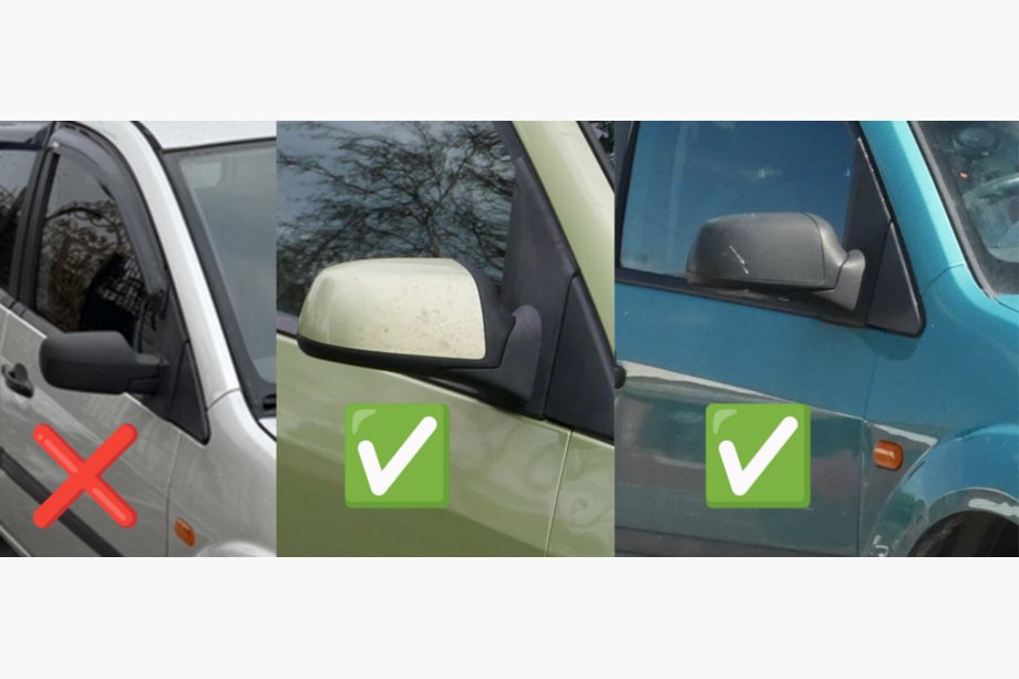 Ford Fiesta 2002–2008 Spegelkåpor BMW-Style (2 st.) Foto 2