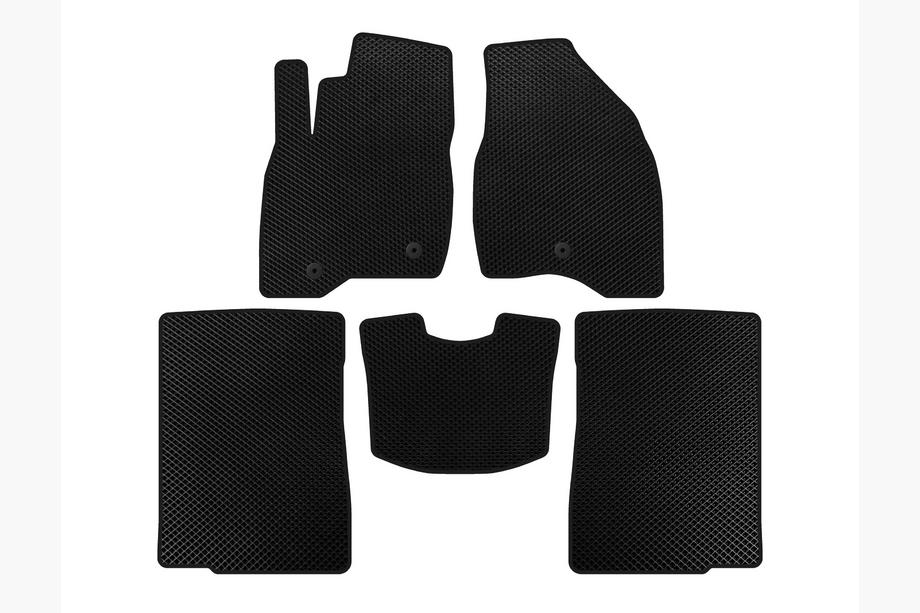 Ford Explorer 2011–2019 EVA bilmattor (2015-2017, 2 rader, 7-sits, Svart) Image