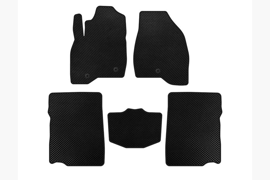 Ford Explorer 2011–2019 EVA bilmattor (2017-2019, 2:a raden, 7-sits, Svart) Image