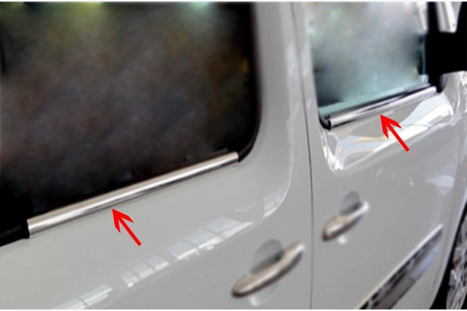 Renault Kangoo 2008–2020 Yttre kromlister runt rutorna (4 st, rostfritt stål) Foto 5