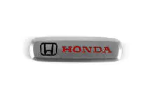 Honda Aluminiumemblem för bilmattor (1 st) foto 2