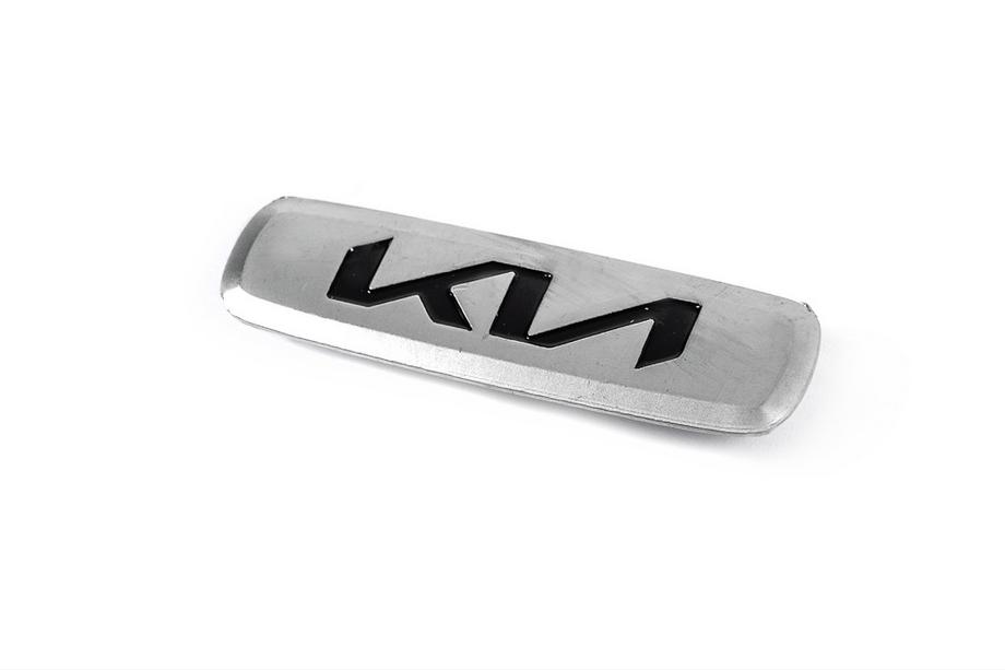 KIA Aluminiumemblem för bilmattor V-2 (1 st) Foto 1