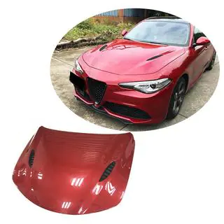 Motorhuv V2 (kolfiber) Alfa Romeo Giulia 2016–2022 foto 1