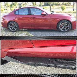 Sidokjolar V3 (för Base/Sport, kolfiber) Alfa Romeo Giulia 2016–2022 foto 4