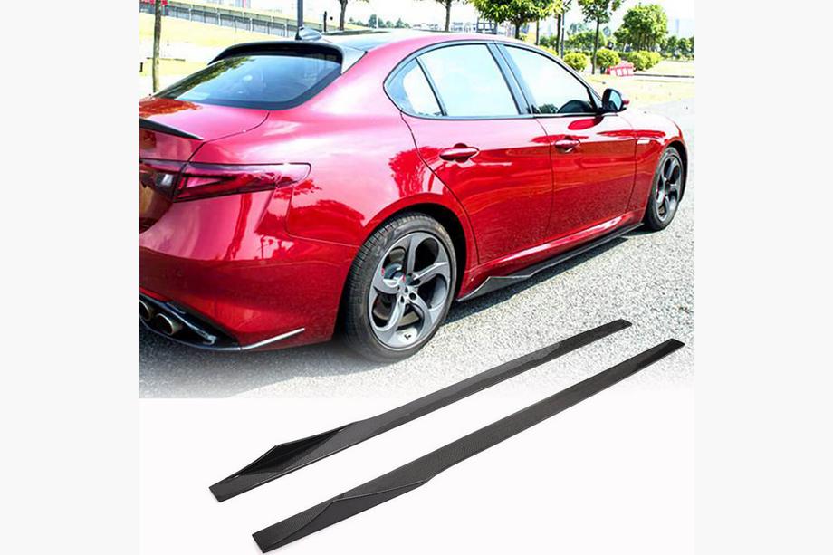 Alfa Romeo Giulia 2016–2022 Sidokjolar V3 (för Base/Sport, kolfiber) Image