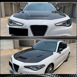 Motorhuv V1 (Carbon) Alfa Romeo Giulia 2016–2022 foto 3