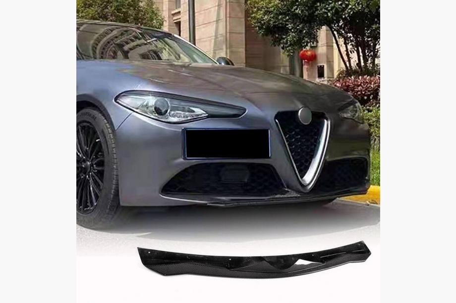 Alfa Romeo Giulia 2016–2022 Främre stötfångarläpp Lip V2 (för Base, kolfiber) Image