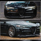 Alfa Romeo Giulia 2016–2022 Frontläpp / frontspoiler till stötfångare Carbon V2 (Carbon) foto 6