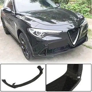 Frontläpp / frontsplitter (för Base, 2017-2023, kolfiber) Alfa Romeo Stelvio 2016– foto 1