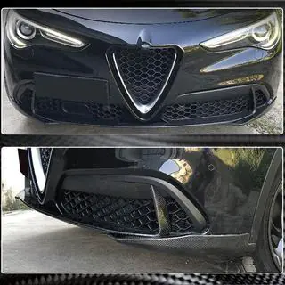 Frontläpp / frontsplitter (för Base, 2017-2023, kolfiber) Alfa Romeo Stelvio 2016– foto 4